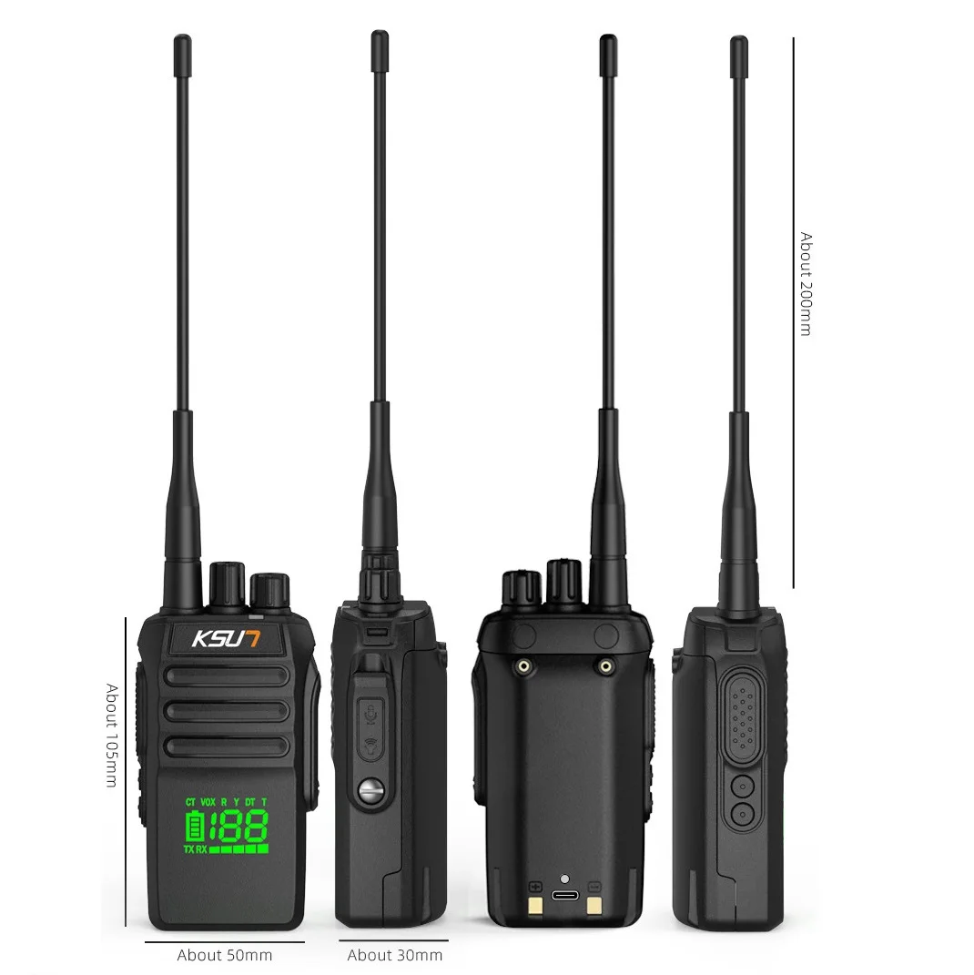 KSUT-walkie-talkie P88 de largo alcance, estación receptora de Radio profesional resistente al agua Ip68, VHF, kayak de barco, Radios marinos, 10W