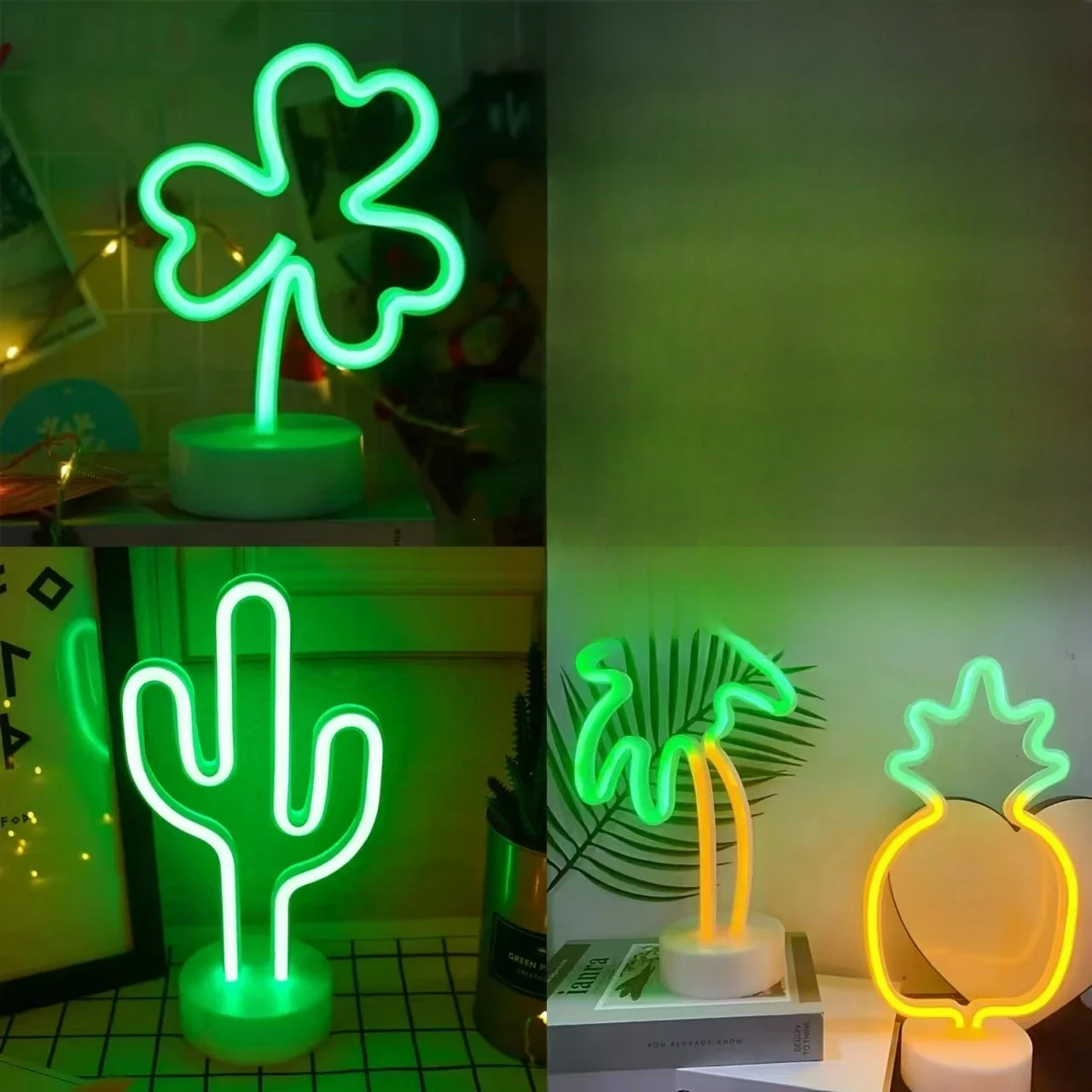 Levendige neonlichten, batterij/USB-voeding, slaapkamer, verjaardag, bruiloft, kerstfeestdecoratie, cadeaus voor jongens en meisjes - afbeelding 2