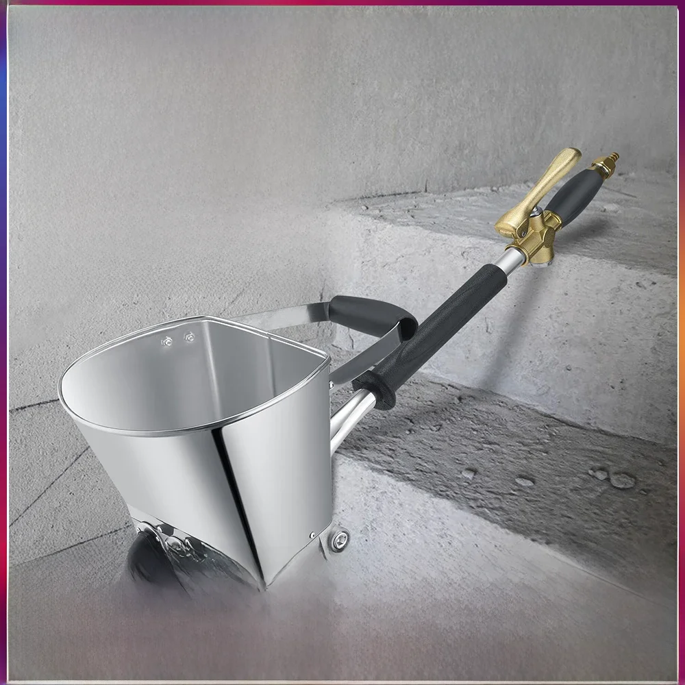 Ciment Mortier Pistolet à Pulvérisation, 4 Jet Outil Pneumatique de Pulvérisation de Mortier de Ciment, Pulvérisateur de Béton Automatique de Trémie D'air, pour la Peinture de Mur Ou de Plafonds