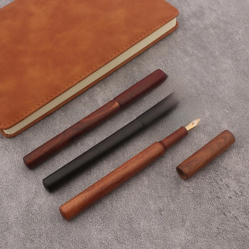 Stylo plume de luxe en bois pur 220, Style Spin, fournitures scolaires et de bureau, stylos à encre d'écriture, nouveau Logo personnalisé gratuit
