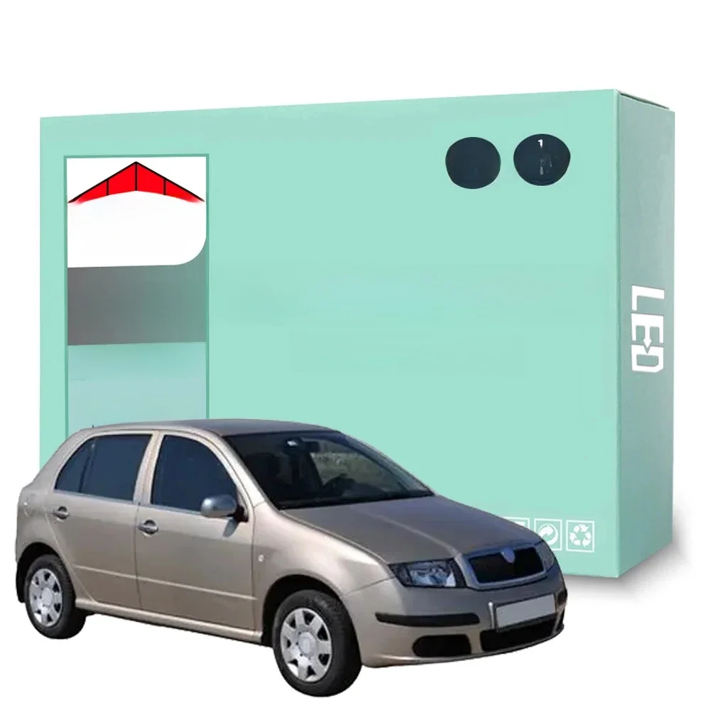 Zestaw żarówek wewnętrznych LED Canbus do Skody Fabia MK1 6Y 1999 2000 2001 2002 2003 2004 2005 2006 2007 Samochodowa lampa do czytania bagażnika — zdjęcie 2