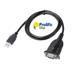 Prolific USB Type A USB-C to DB9 Male RS232 Serial Converter Adapter Cable Full Pinout Support Windows 7 8 10 11 XP Android Mac