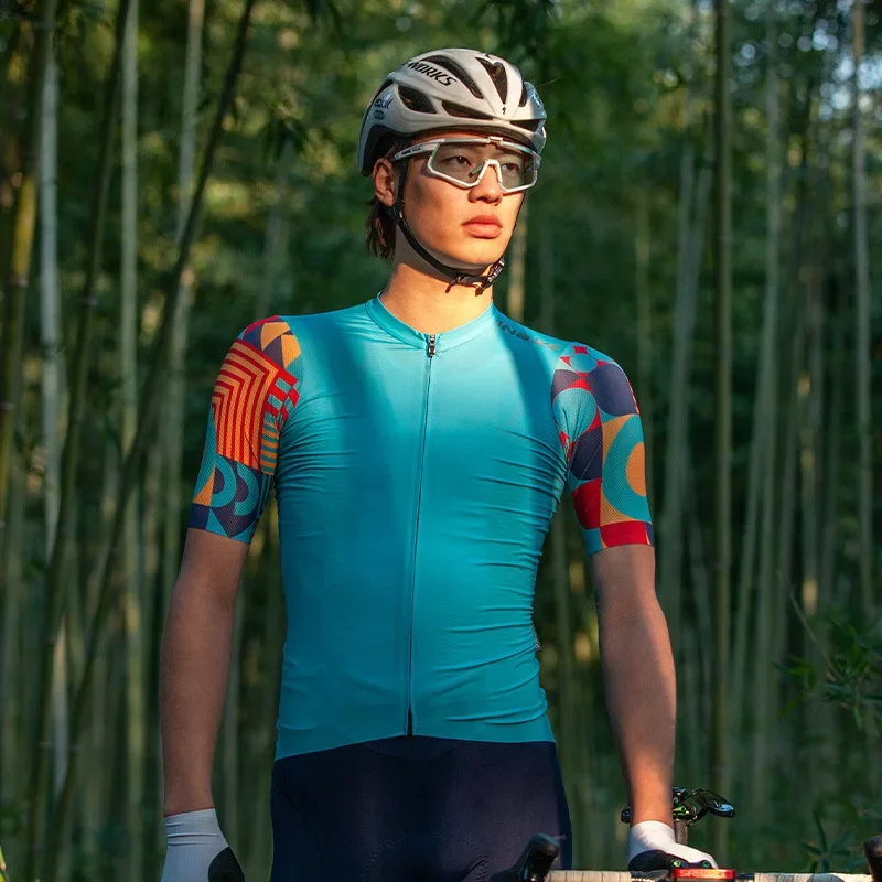 AliExpress INBIKE Cycling Jersey Men Short Sleeve Bike Shirts for Men Breathable Biking Bicycle Full Zipper Top for Riding with Pockets