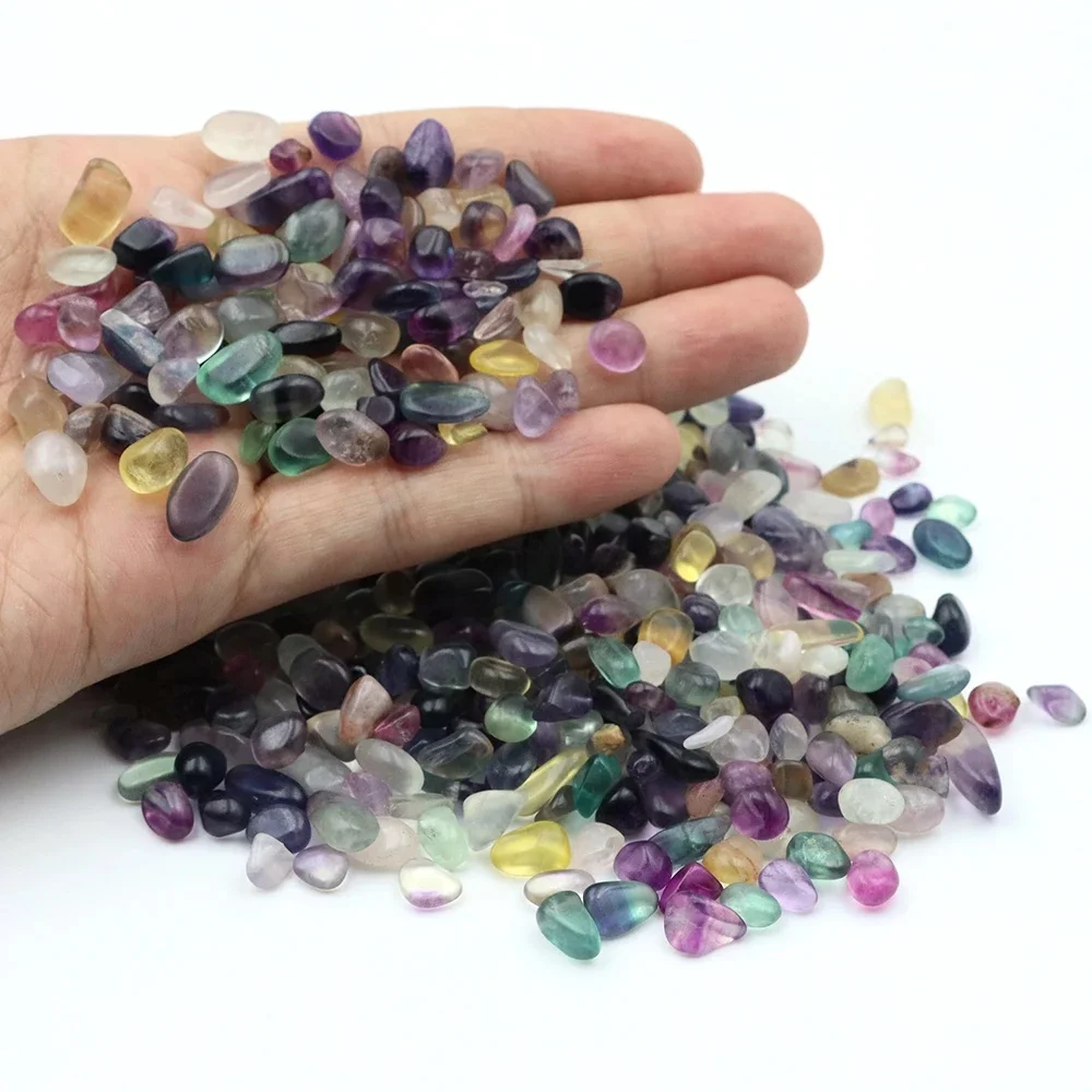 AliExpress NONE Natural Stone Fluorite Gravel Crystal Chip Quartz Ore Minerals Healing Tumbled Agate Specimen Home Aquarium Fish Tank Decoration