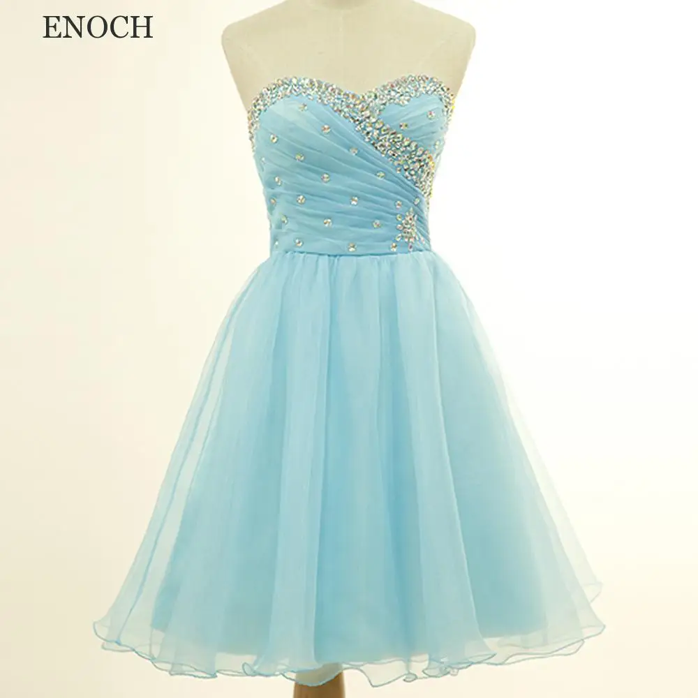 

ENOCH Mini Sweetheart Beaded Homecoming Dresses Open Back Sleeveless Party Dresses For Women Vestidos De Fiesta Custom Made