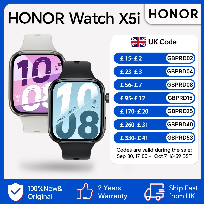 HONOR Watch X5i smartwatch with AMOLED screen