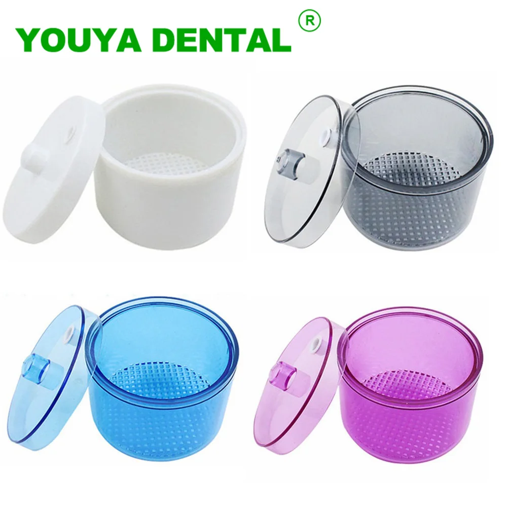 Dental Burs Disinfection Box Heat-Resistant Dentist Sterilizing Case Burs Block Drills Cleaning Immersion Case Dentistry Tools