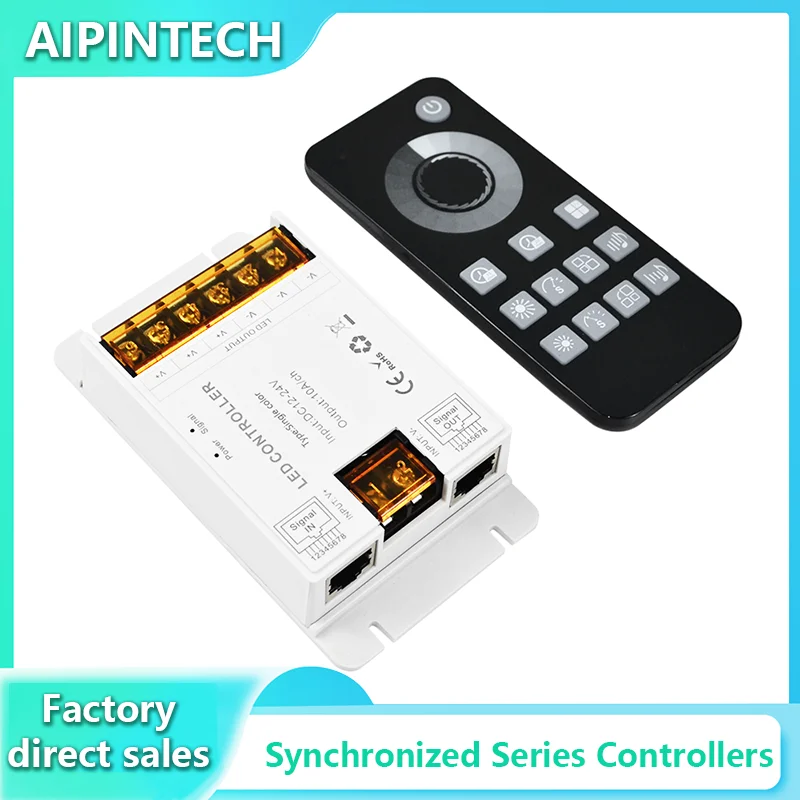 Rubber Shell Music Sync Touch Series Controller Dc5-24V Dw Cw Rgb Touch Remote 12 keys Rf Smd Cob Strip Light Dimmer Controller