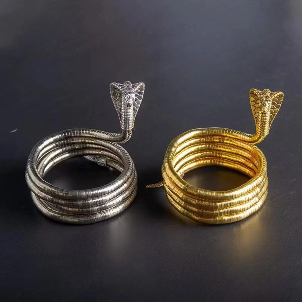 New Punk Hip Hop Metal Adjustable Gold Color Snake Necklace Multi-Function Necklace For Women Party Jewelry Gift image 5