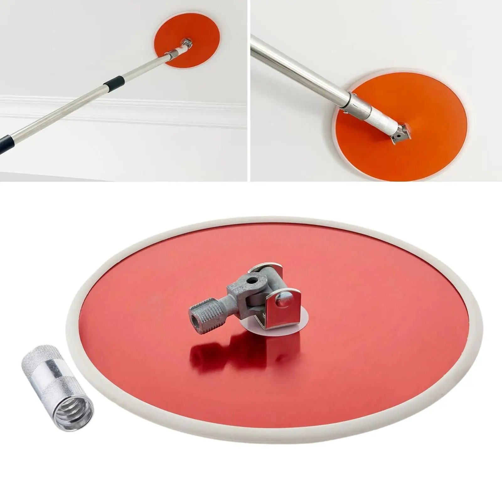 Drywall Sander Head 9 Inch Radial Round Wall Sander Dry Wall Head for Home Drywall Polishing Sanding Tool Painting Projects