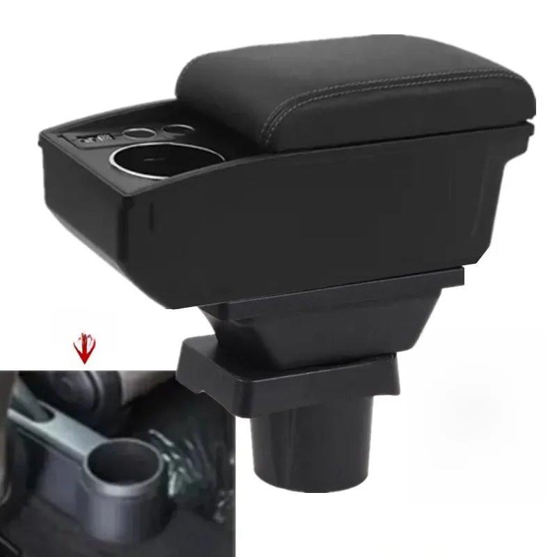 Voor Volkswagen UP Armsteun Doos Voor Skoda Citigo VW UP Seat Mii Auto Armsteun Console Opbergdoos Bekerhouder Auto Accessoires - afbeelding 2