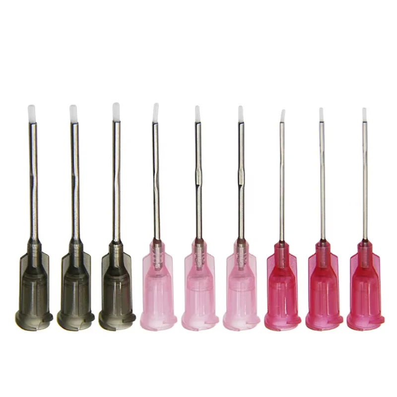 13mm 25mm Non-Stick Needle Glue Dispenser Teflon Needle Anti-scratch Instant Drying Glue Dispensing Needle
