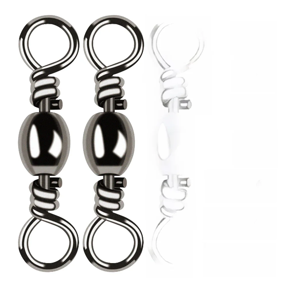 Bouteille pivotante à grande vitesse, 50 pièces, connecteur d'anneau à 8 figures, accessoires d'équipement de pêche