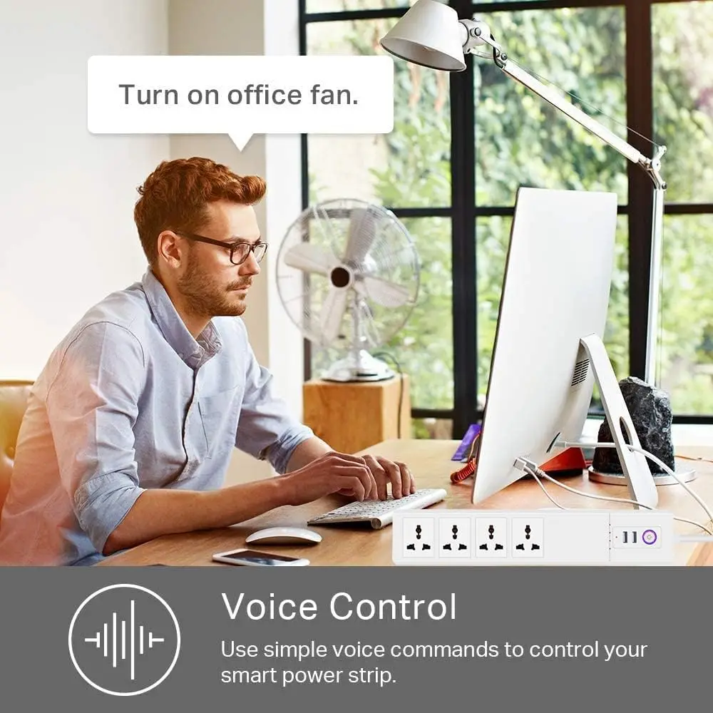 UseeLink Zigbee Smart Power Strip Universal Outlets with USB Plug Sockets Remote Voice Control Independently by Tuya