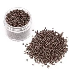 1000Pcs Nano Ring Beads Silicone Lined Beads for Nano Ring Human Hair Extensions 5 Color Optional