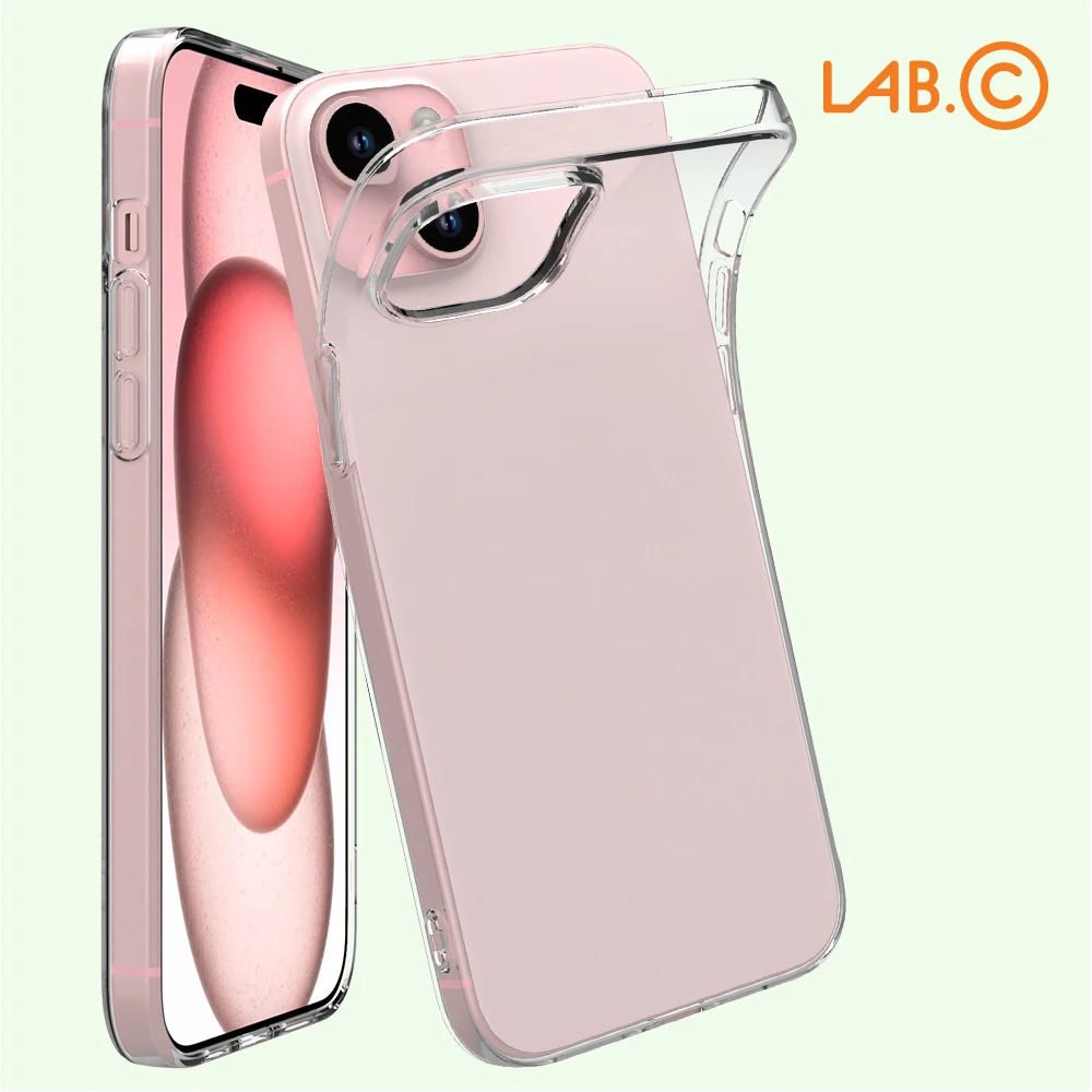 [LAB.C] Slim soft Case for Apple iPhone, 15 13 12 Plus Pro Mini ProMax Slim Scratch Protection Shock Absorption Wireless Charging