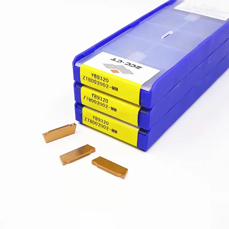 ZCC.CT الأصلي كربيد الحز إدراج ZTBD02002 ZTED02503 ZTFD0303 ZTGD0404 ZTHD0504 ZTKD0608 ZTLD0808 ملليمتر YB9320 YBG205