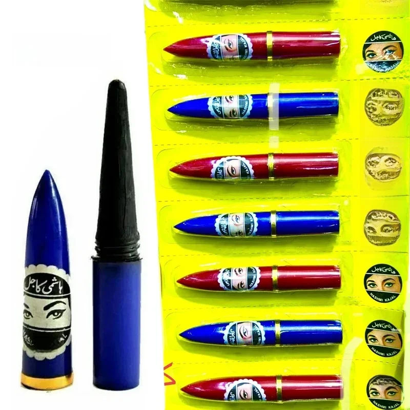 Oryginalny eyeliner Kajal Black Surma Kuhla Kohl Naturalny eyeliner do brwi w sztyfcie, szybki kolor, trwały, tradycyjny przyrząd do makijażu oczu — zdjęcie 2