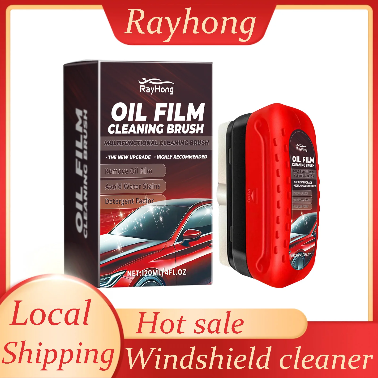 

Rayhong комплект для удаления масляной пленки на лобовом стекле, губка для чистки стекла, очиститель масляной пленки для стекла, средство для удаления пятен, средство для полировки лобового стекла