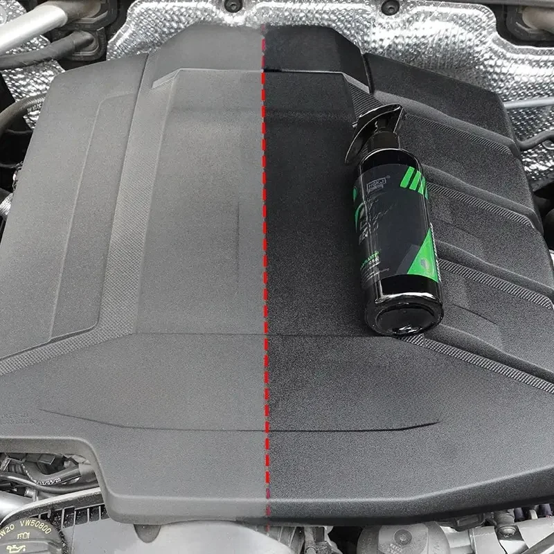 HGKJ S3-Spray nettoyant pour garniture de siège en plastique et cuir, accessoires d'entretien de voiture, rénovateur de polissage, noir, nouveau document