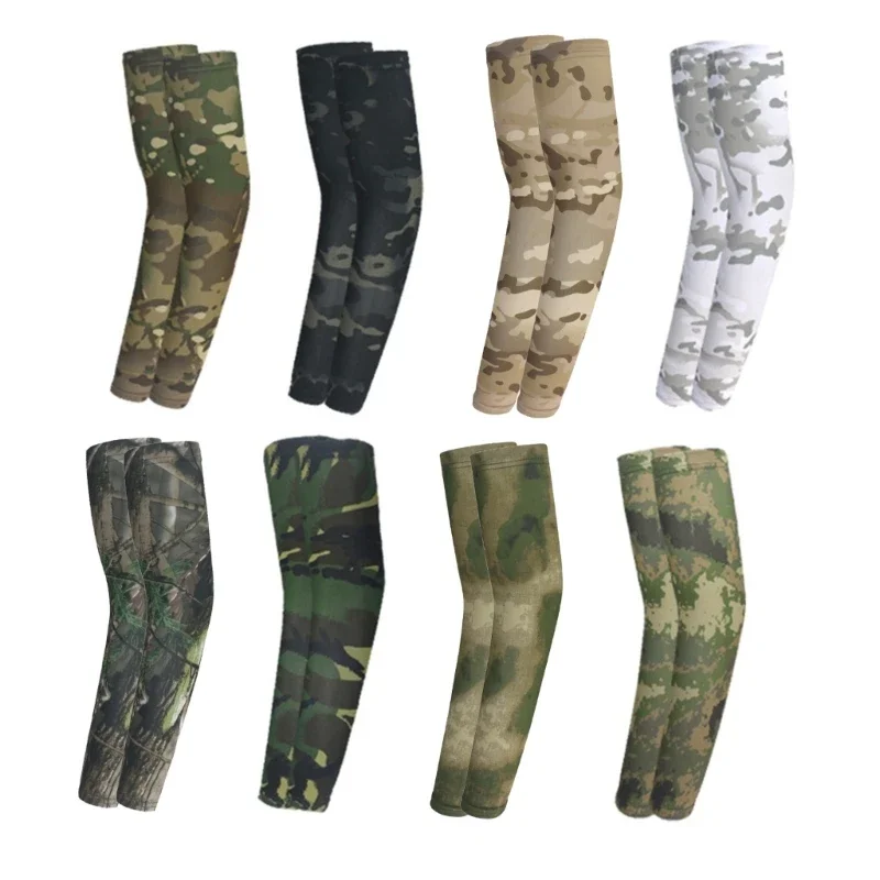 AliExpress Arm Sleeves for Beach Getaways Cooling Sleeves with Camouflage Pattern Adult Teen Stretchy Cycling Long Cooling Sleeves