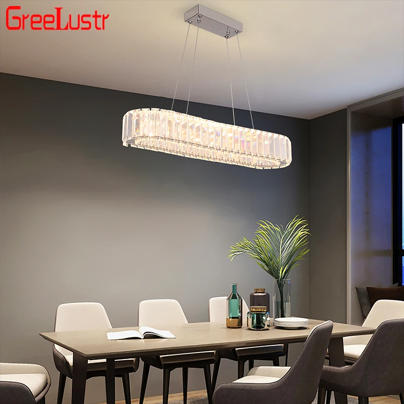 Cristal led lustres de teto interior luxo k9 sala estar pingente luz lustres sala jantar quarto moderno pendurado luzes