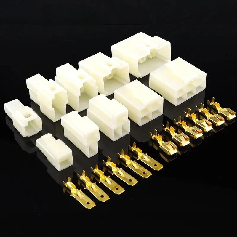 AliExpress Jorch 1 Set 6.3mm 1/2/3/4/6/8/12P/14 Pin Automotive Electrical Connector Cable Terminal Plug Kits Motorcycle For Ebike Car Terminal