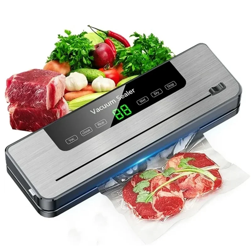 

Vacuum Sealer Machine for Food with Extra-Long Seal Bar Powerful 65kPa Suction Dry & Moist Modes deal for Meal Prep & Sous Vide
