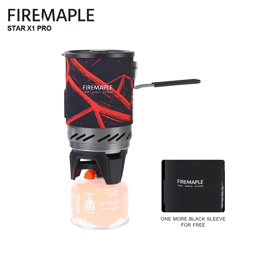 

Газовая система для кемпинга Fire Maple Star X1 Pro: портативные газовые горелки, система для приготовления пищи на природе, теплообменник HX, походная посуда (кастрюля, миска)