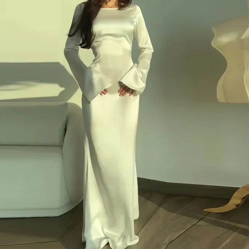 Sukienka imprezowa dla kobiet Abaya Maroko Eid Sukienki muzułmańskie Ramadan Slim Fit Abayas Kaftan Elegancka czarna Dubaj Arabska długa szata 2025 — zdjęcie 2