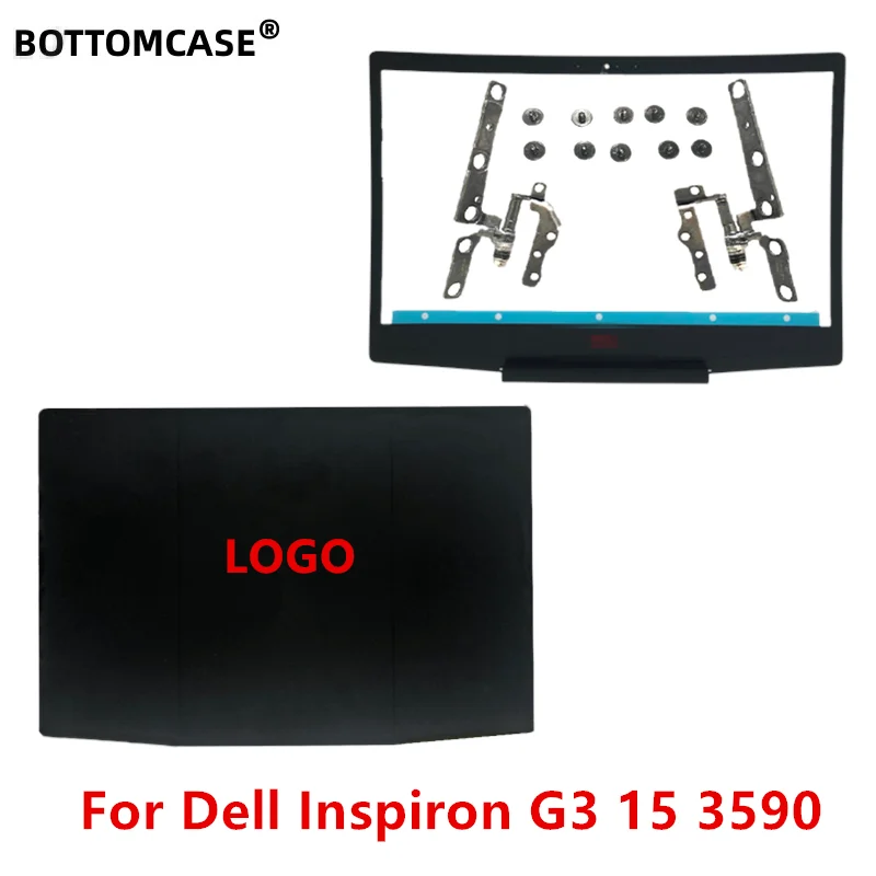 BOTTOMCASE شعار أحمر جديد لسلسلة G من Dell G3 15 3590 LCD الغطاء الخلفي/مفصلات أمامية