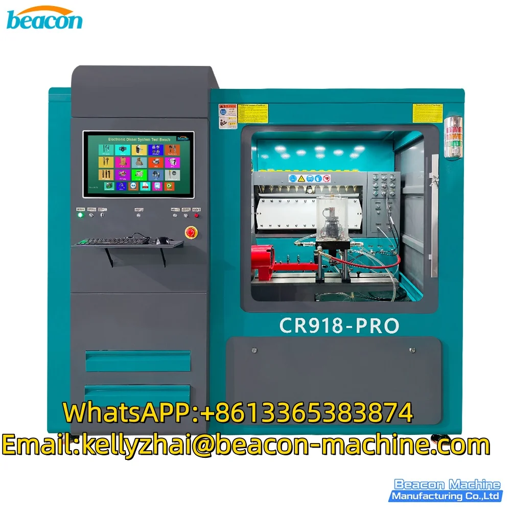 CR918-PRO Multi-Function Diesel Fuel  Common Rail Injector Pump Test Bench  Injector Testing and Cleaning Equipment for Diesel