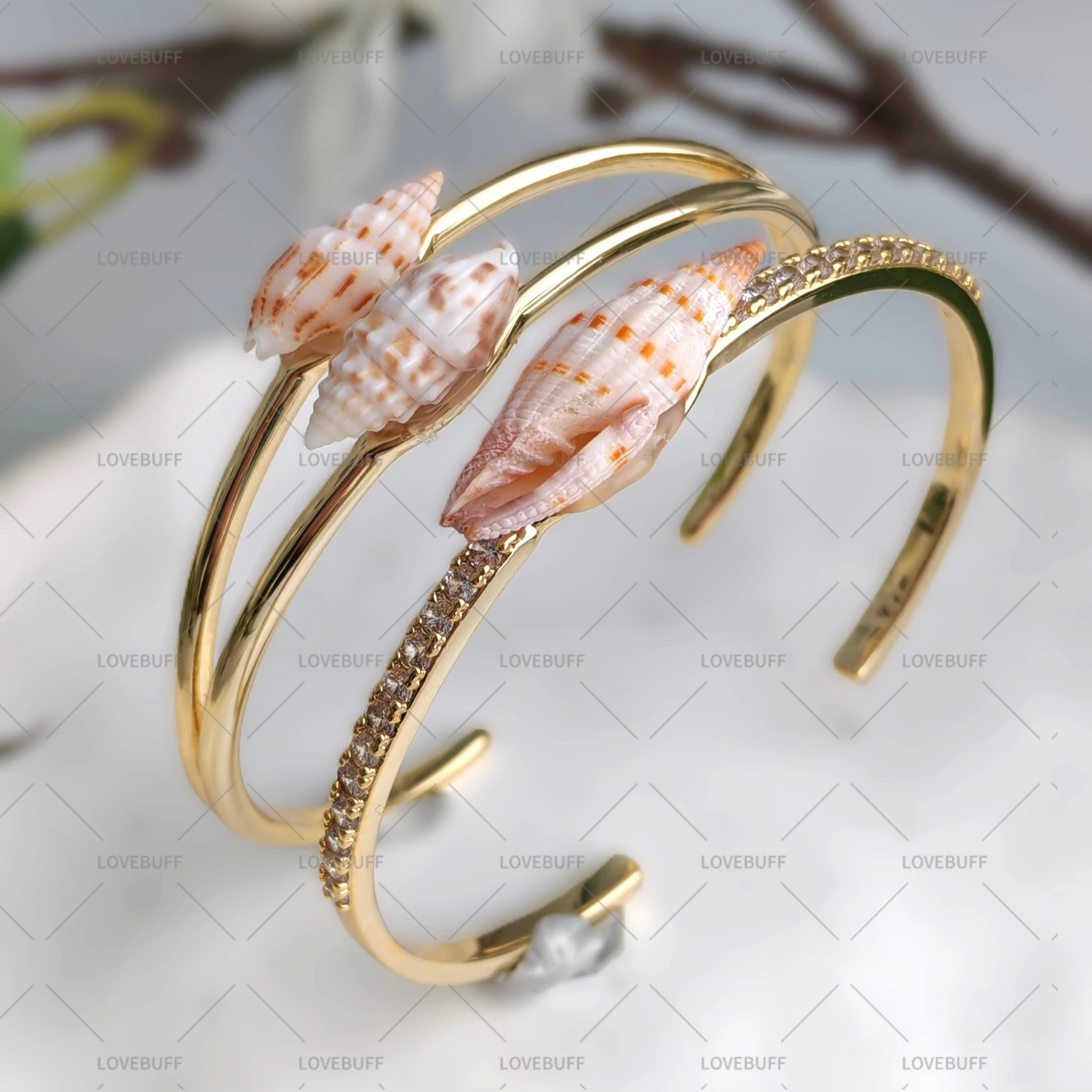 

LOVEBUFF LAD Rafayel Promised Wildfire Sea Snail Bracelet 2pc Set