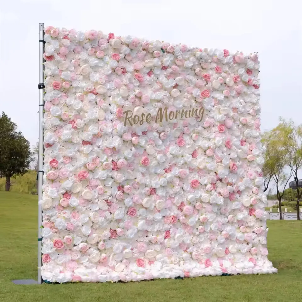 

Premium 3D Pink Flower Wall: Highly realistic, wedding ready, Amazon best seller, easy to assemble