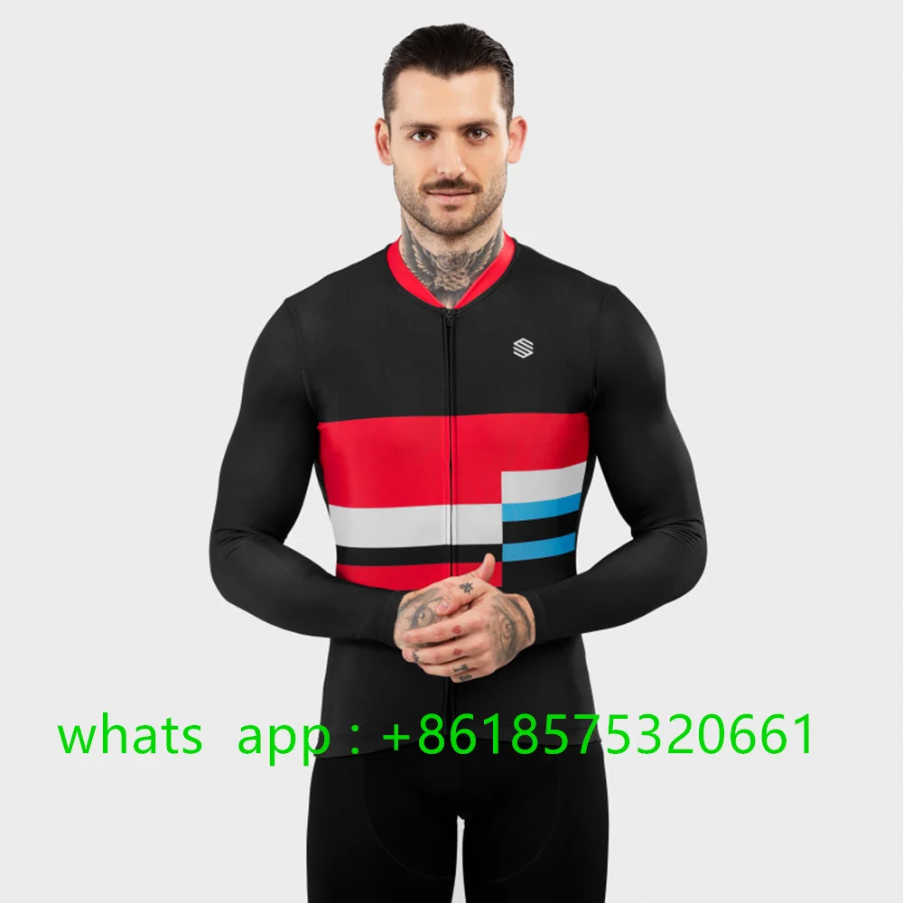 2023 Spring Autumn Mens Long Sleeve Cycling Jerseys Bike Clothing Shirts MTB Quick Dry Bicycle Thin Jacket Ropa Ciclismo Hombre