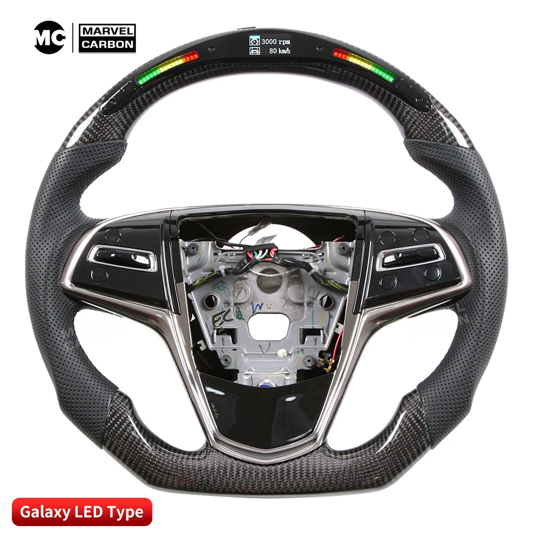 

LED Performance Steering Wheel Display Compatible for cadillac + 100% Real Carbon Fiber