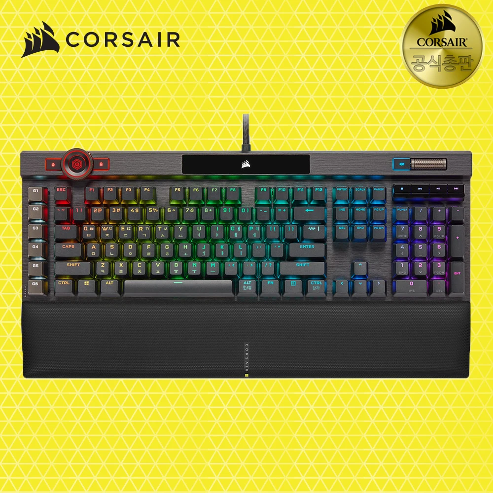 Cursair K100 RGB PBT OPX mine accumulation Hangul Mechanical Gaming Keyboard (Official Store/sent to Korea)