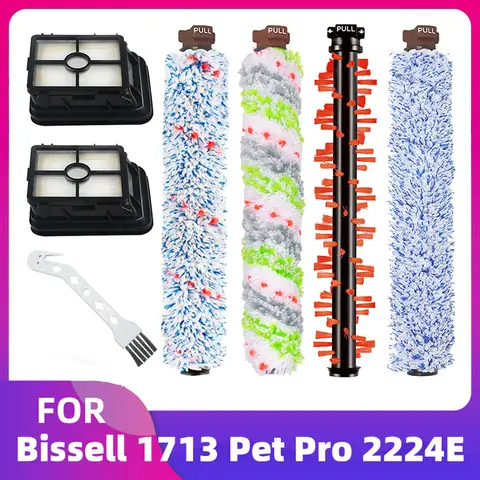 เหมาะสำหรับ Bissell Crosswave 1713 Pet Pro 2224E ไร้สาย 2582E 2582N ซีรีส์ 1866 1868 1934 1926 ตัวกรองมอเตอร์ แปรงลูกกลิ้งหลัก