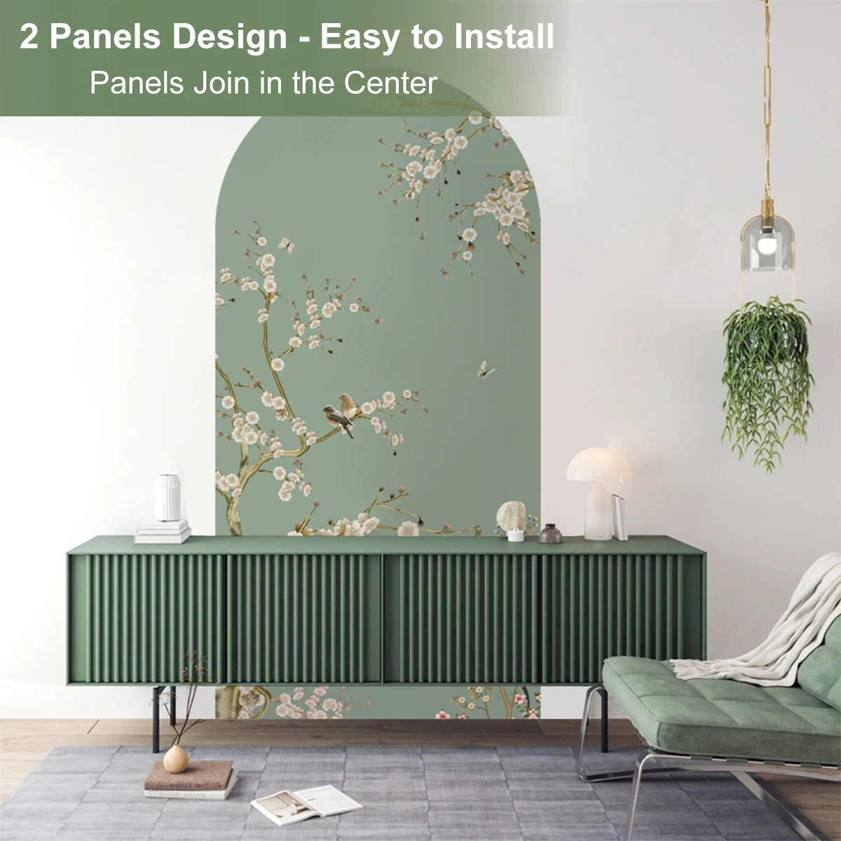 Plum Blossom Arch Wall Decal Decor Wall Stickers Neauty Art Decorative Wallpaper Self-adhesive Kids Bedroom Home Decorations - Detail 1