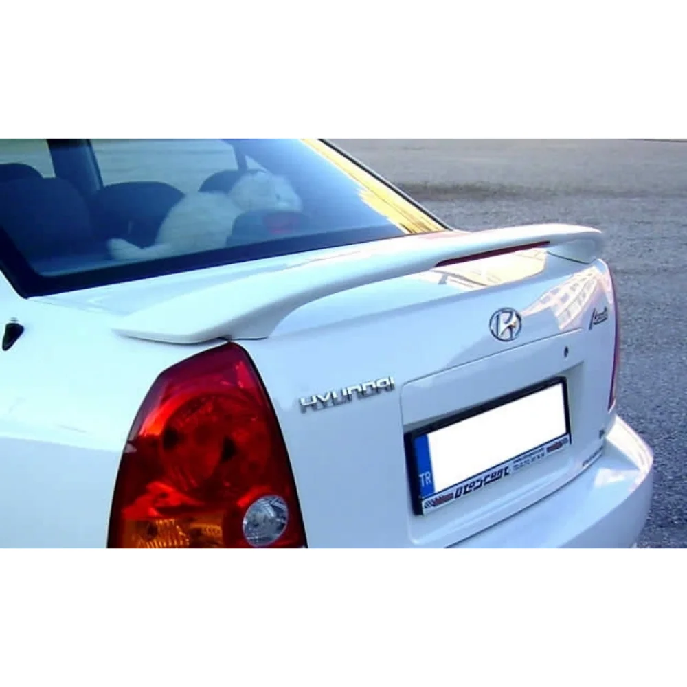 For Hyundai Admire Glass Under Spoiler Fiber Material Rear Roof Spoiler Wing Trunk Lip Car Styling Fully Compatible Tuning