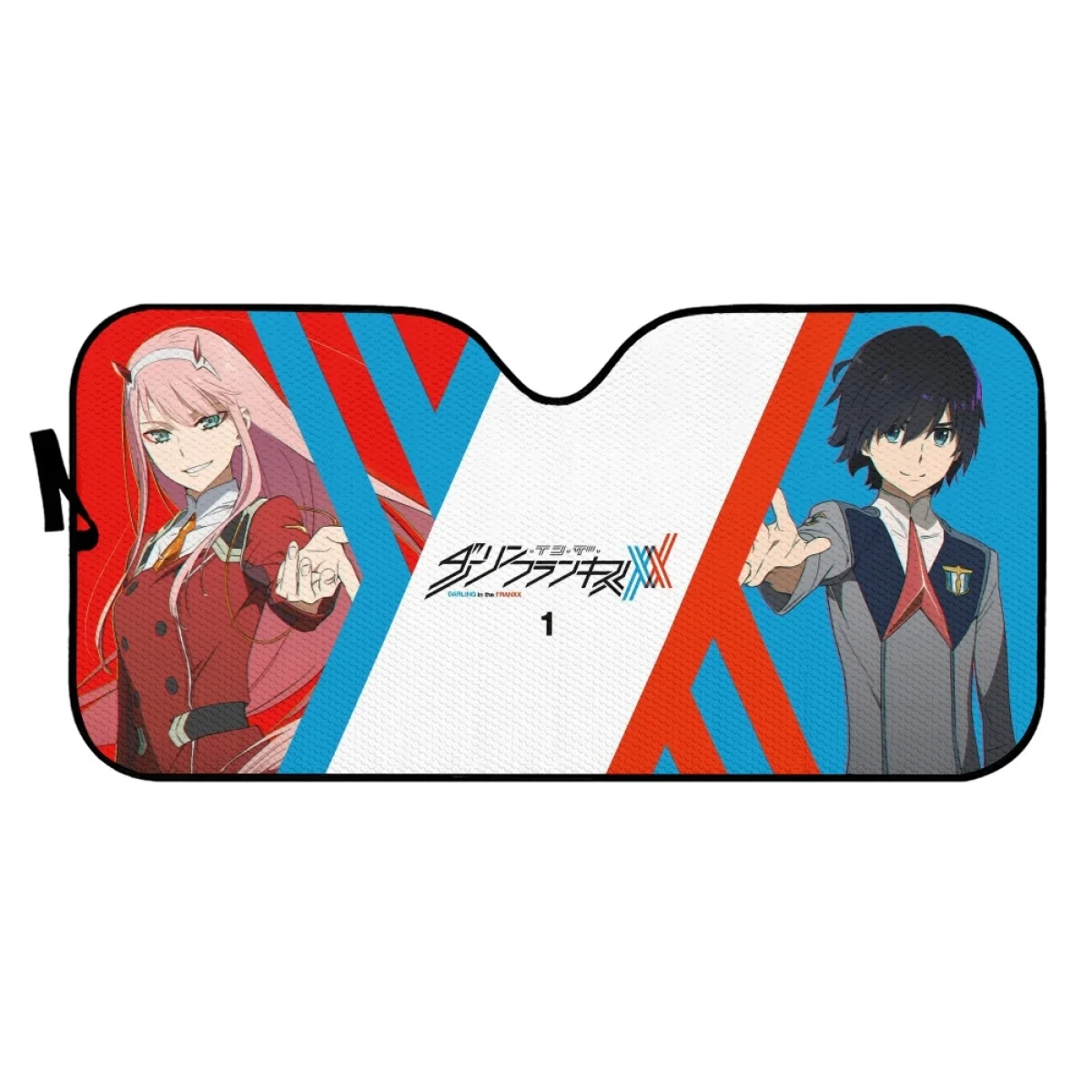 Zero Two Darling in The Franxx Anime Car Sunshade for Windshield Automotive Sun Visor Protector SUV Truck Front Window Sun Shade