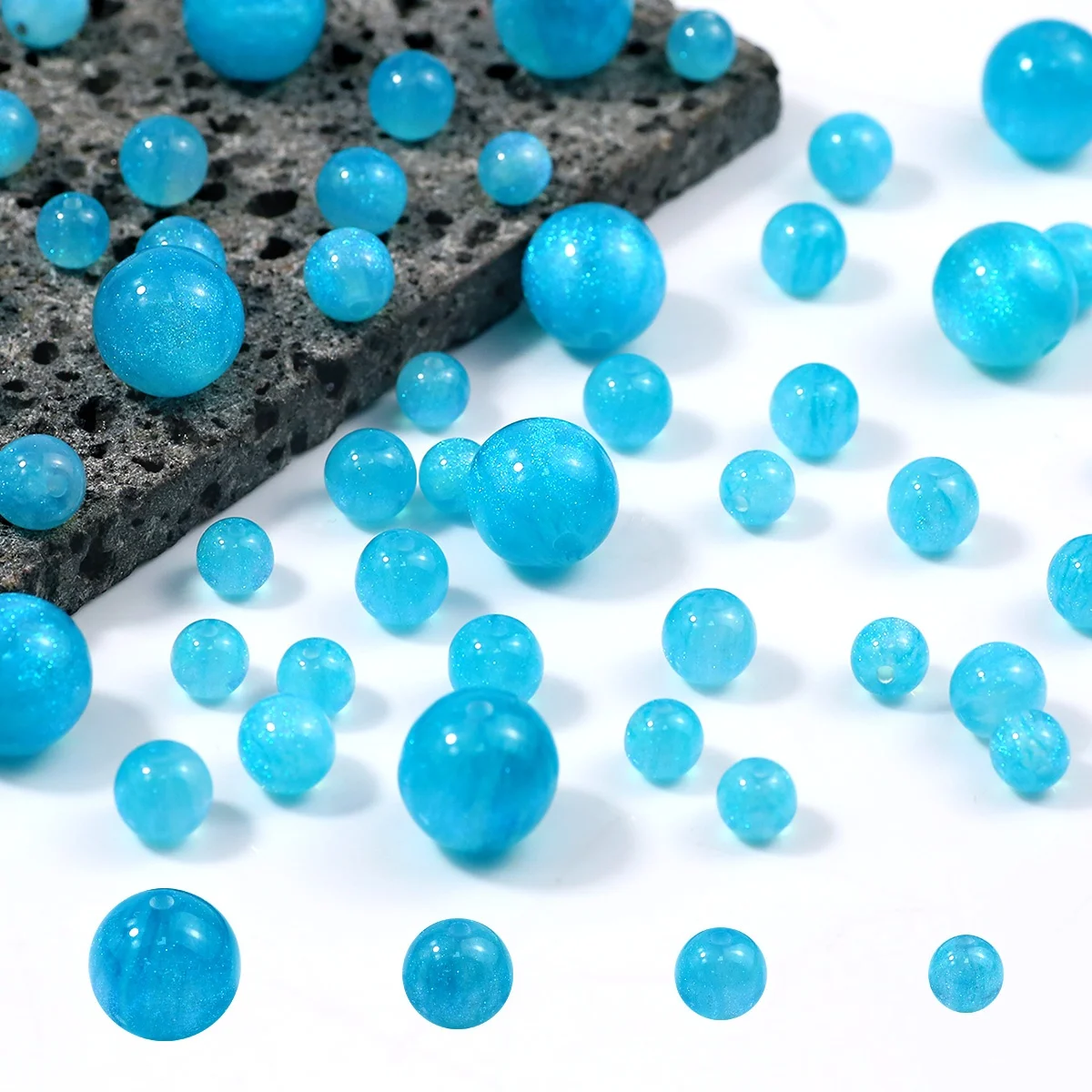 8-16mm Gradient Shiny Starry Star Bead Mehrfarbige Acryl Spacer Lose Perlen Für Schmuck Machen Armband DIY Schlüsselbund zubehör