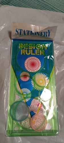 Geometry Spirograph Drawing Stencils Set Painting Template Art Crafts Creative Kids Educational Toy Variety of Flowers Ruler photo review