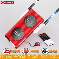 Daly Smart BMS Lifepo4 BMS 4S 12V 200A 250A 7S 10S 12S 13S 14S 16S 20S aplikacja Bluetooth może bateria słoneczna 24V 36V 60V 18650