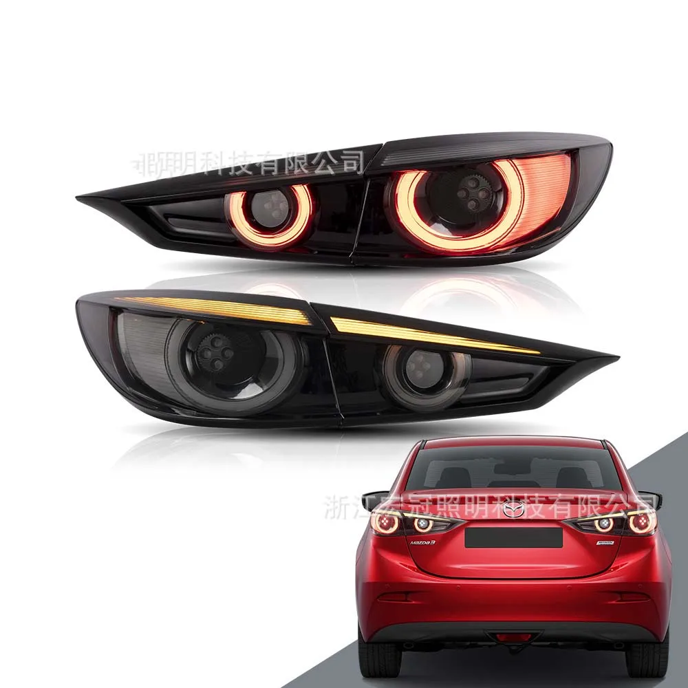 Car Styling LED Tail Light For Mazda 3 Axela 2014-2019 Fog Brake Reverse Parking Running Light Taillight Assembly Turn Signal