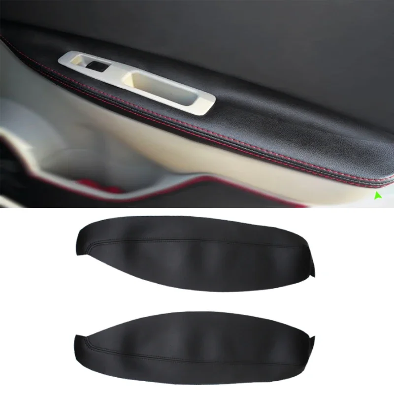 Dla Nissan Qashqai J10 2007 2008 2009 2010 2011 2012 2013 2014 2015 Panel klamki samochodowej Podłokietnik Skórzany pokrowiec z mikrofibry — zdjęcie 2