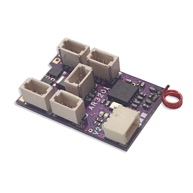 CROSSOVER-RX AR3201G-F2(FRSKY-D16) embutido 2 escovados escs/6ch microrx/telem/sr3x/giroscópio