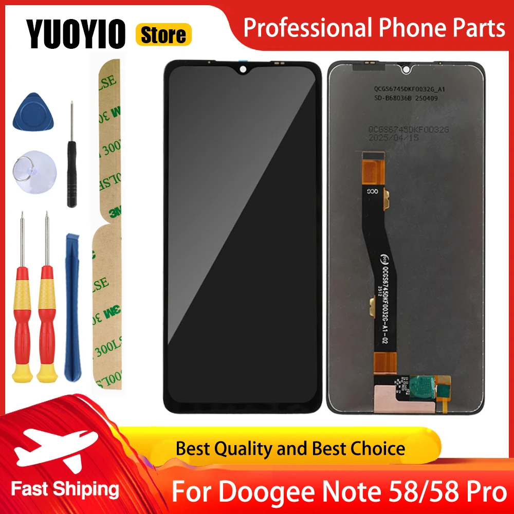 DOOGEE Note 56、Note 56X Pro、Note 58 Pro、Note 59 Pro + 用タッチ