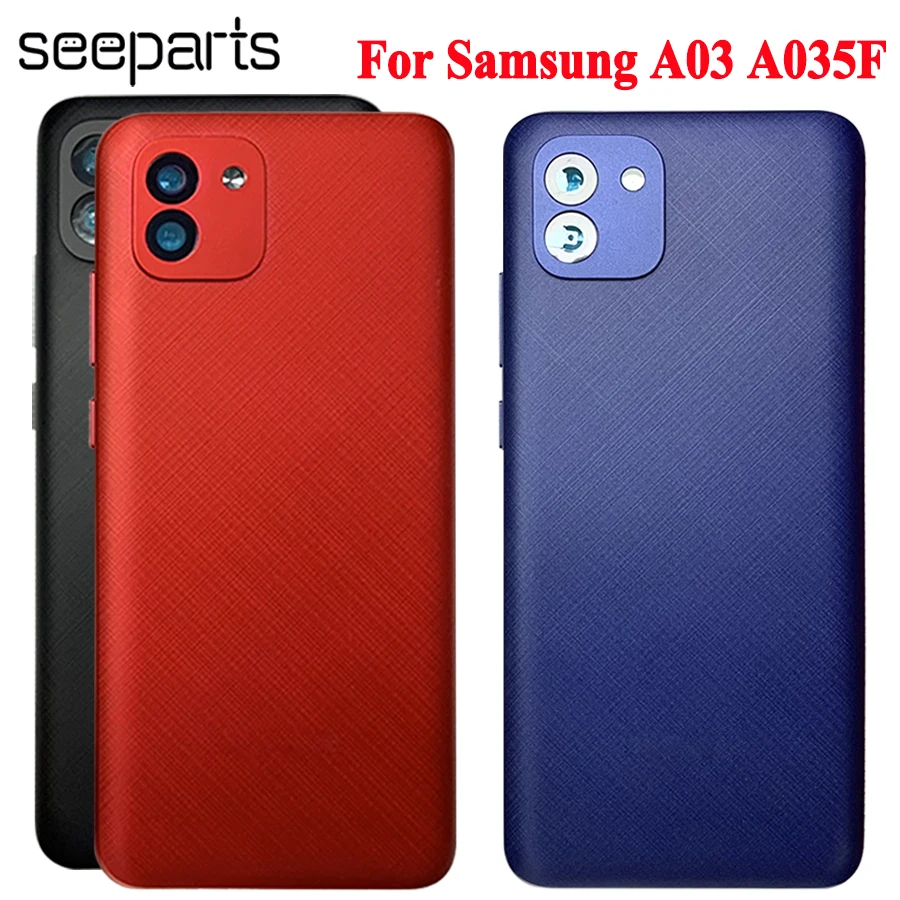 For Samsung Galaxy A03 Back Battery Cover Door Rear Housing Replacement Parts For Samsung A03 A035F A035F/DS Battery Cover