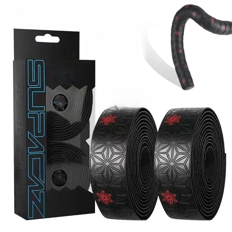 AliExpress NONE Road Bike Handlebar Tape with PU Wrap Anti-Vibration Anti-Slip Shock Handle Bar Tape Bicycle Handlebar Tape Cycling Supplies